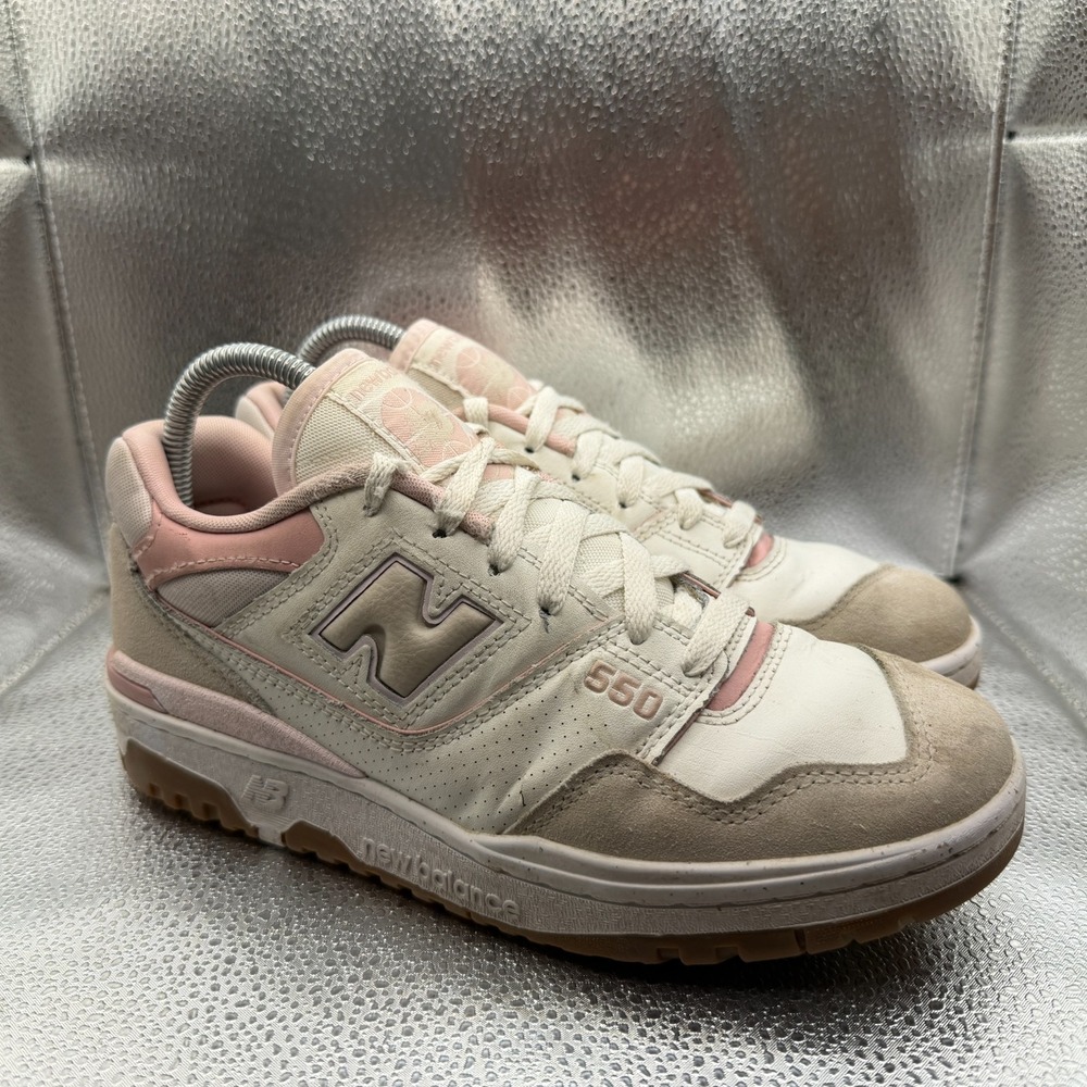 Size 7M/8.5W New Balance 550 Sea Salt Pink Granite Unisex Shoes BBW550HL